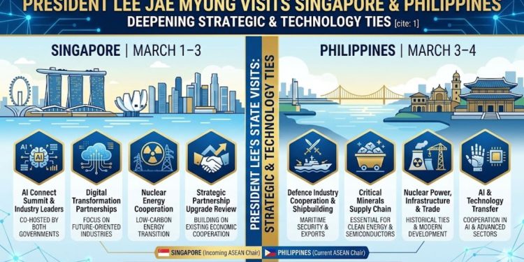 President Lee to Visit Singapore and Philippines to Deepen Strategic and Technology Ties
