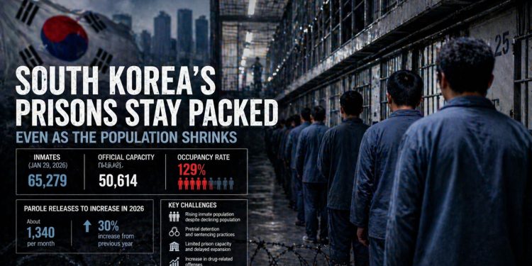 South Korea Turns to Parole to Ease Pressure on Packed Prisons